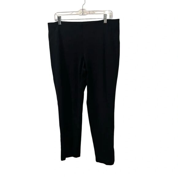 J.JILL Women's Black Ponte Slim Leg Pull-On Pants Size medium - Picture 1 of 3
